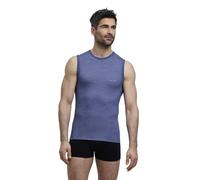 FALKE Wool-Tech Light M S/l Sh lana filo funzionale asciugatura rapida 1 pezzo, Maglia Uomo, Blu Capitain 6751, XL
