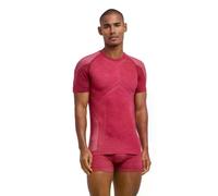 FALKE Wool-Tech Light M S/s TS Lana Filo Funzionale Asciugatura Rapida 1 Pezzo, Maglia Uomo, Rosso Ruby 8830, M