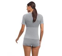 FALKE Wool-Tech Light Protective W S/s TS Lana Filo Funzionale Asciugatura Rapida 1 Pezzo, Maglia Donna, Grigio Grey-Heather 3757, XS