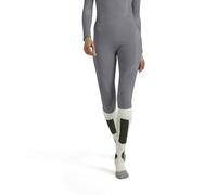 FALKE Wool-Tech Long W Ti lana filo funzionale asciugatura rapida 1 pezzo, Calzamaglia Donna, Grigio Grey-Heather 3757, XS