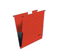 FALKEN 80002603 Confezione da 1 tasca in cartone da appendere, Rosso, formato A4