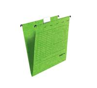 Falken Cartella Sospesa Unireg Realizzata in Cartone Riciclato con Apertura Laterale per DIN A4, Verde