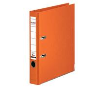 Falken Chromocolor - Raccoglitore originale Prodotto in Germania. Raccoglitore ad anelli con rivestimento in plastica interno ed esterno, larghezza 5 cm, formato DIN A4, colore: arancione