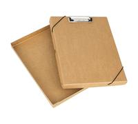 Falken ClipBox Nature. Made in Germany 25 mm di altezza DIN A4. Scatola con clip e 2 elastici in gomma. Coperchio in robusto cartone vegano, scatola per il trasporto, scatola multiuso