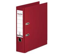 Falken - Confezione da 10 raccoglitori originali Chromcolor di alta qualità Prodotto in Germania. Raccoglitore ad anelli con rivestimento in plastica interno ed esterno, larghezza 8 cm, formato DIN A4, colore: bordeaux