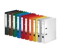 Falken - Confezione da 10 raccoglitori originali Chromocolor Premium Made in Germany, rivestimento in plastica esterno e interno, 5 cm, formato DIN A4, colori assortiti