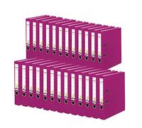 Falken Confezione da 25 raccoglitori originali in plastica PP Color Made in Germany. 5 cm di spessore, formato DIN A4, colore: mora