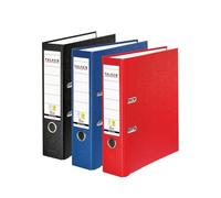 Falken - Confezione da 3 raccoglitori originali in polipropilene, realizzati in Germania, larghezza 8 cm, formato DIN A4, colori assortiti