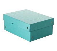 FALKEN PureBox Pastel, scatola per il trasporto originale in cartone resistente, prodotta in Germania, 100 mm di altezza, DIN A5, colore blu, scatola regalo vegana, scatola per il trasporto, scatola