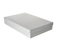 FALKEN PureBox Pro. Made in Germany. 100 mm di altezza, DIN A2 DIN ISO 9706 DIN ISO 16245-A. Contenitore privo di acidi e resistente all'invecchiamento, con coperchio, adatto per archivio