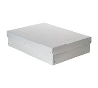 FALKEN PureBox Pro. Made in Germany. 100 mm di altezza, DIN A3 DIN ISO 9706 DIN ISO 16245-A. Scatola di immagazzinaggio senza acidi e resistente all'invecchiamento con coperchio, adatta per archivio