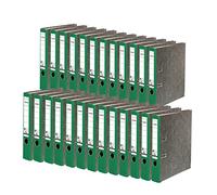 FALKEN Raccoglitore a leva per riciclaggio, A4, dorso 5 cm, verde, confezione da 25