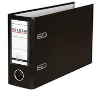 Falken - Raccoglitore ad anelli formato A5, verticale orizzontale ampio Nero