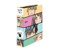 Falken - Raccoglitore ad anelli Manga Faces, larghezza 8 cm, formato DIN A4, formato DIN A4, raccoglitore ad anelli