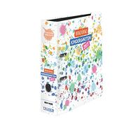 FALKEN raccoglitore originale della serie Kindergarten, con scomparto, prodotto in Germania, 8 cm di larghezza, DIN A4, motivo macchie, raccoglitori da collezione della serie Meine Kindergartenzeit, per bambini