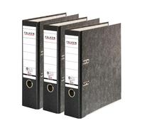 Falken - Raccoglitore originale per riciclaggio, motivo marmorizzato, 8 cm di larghezza, DIN A4, nero