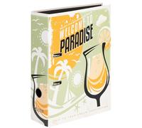 Falken - Raccoglitore originale retrò Paradise, realizzato in Germania, 8 cm di larghezza, DIN A4, con specchio interno nero, raccoglitore ad anelli