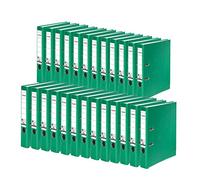 FALKEN Recycolor - Raccoglitore a leva, formato A4, dorso 5 cm, colore: verde, confezione da 25