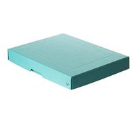 FALKEN Scatola originale PureBox Pastel, Made in Germany, altezza 40 mm, DIN A4, blu, scatola portaoggetti con coperchio in cartone robusto, scatola regalo vegana, scatola per il trasporto, scatola