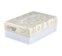 FALKEN StoryBox WEDDING, confezione da 5 pezzi, altezza 120 mm, DIN A4+, Made in Germany. Confezione regalo con coperchio. Ideale per ricordi, foto, matrimoni, immagini, fai da te