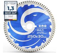 FALKENWALD Lama Circolare 250 mm - Legno, Metallo e Alluminio | Disco sega circolare per legno 250 x 30, disco da taglio 250 mm per ferro, troncatrice