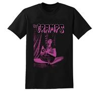 FaLkiNiQ Cramps Poison Ivy T-Shirt Graphics Tee Black Tee Shirt L