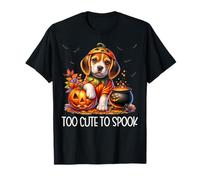 Fall And Halloween Beagle Puppy Is Too Cute To Spook Maglietta