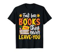 Fall Autumn Reading Coffee Cozy Book Lover Vibes Maglietta