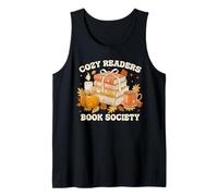 Fall Bibliophile Cozy Readers Book Society Tee Canotta