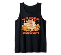 Fall Bibliophile Cozy Readers Book Society Tee Canotta