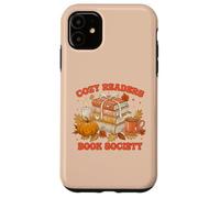 Fall Bibliophile Cozy Readers Book Society Tee Custodia per iPhone 11