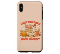 Fall Bibliophile Cozy Readers Book Society Tee Custodia per iPhone XS Max