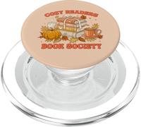 Fall Bibliophile Cozy Readers Book Society Tee PopSockets PopGrip per MagSafe
