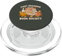Fall Bibliophile Cozy Readers Book Society Tee PopSockets PopGrip per MagSafe