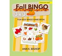 Fall Bingo: 3 x 3, Fun Kids' Bingo Game and Activity Book