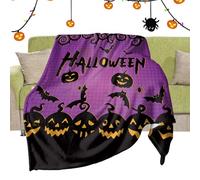 Fall Blanket, Flannel Plush Throw, Soft Cozy Home Decor for Bedroom, Dorm, Living Room, Bed, Couch, Chair, Ideal Reading Sessions, Movie Nights, Halloween Parties, Camping Trips, and Seasonal Comfort