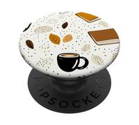 Fall Books and Coffee Book Lover Reading Bookish Book Themed PopSockets PopGrip Adesivo