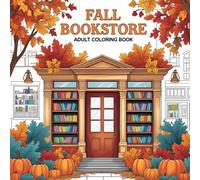 Fall Bookstore Adult Coloring Book