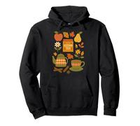 Fall Comforts Cozy Cottage Core Tea And Fall Hygge Design Felpa con Cappuccio
