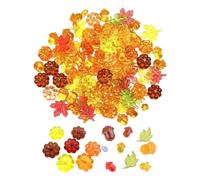 Fall Decor Thanksgiving Maple Leaves - - Pumpkin Table Ornament Vase Filler