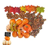 Fall Decorations Set - Harvest Season Decor | 166/180 Pieces Thanksgiving Fall Harvest Decoration Set, Home Decor For Party Fireplace Bakery Christmas Wreaths Wedding Desk Grocery Shops Backdrop