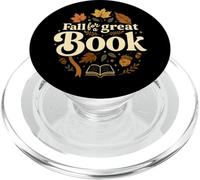 Fall For A Great Book Autumn Reading Graphic PopSockets PopGrip per MagSafe