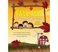 Fall Fun Letter and Number Tracing: Pre-K Workbook: 1
