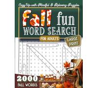 Fall Fun Word Search for Adults | Large Print Puzzle Book with 2000 Fall Themed Words: Mindful, Relaxing & Challenging Puzzles for Senior | ... autumn gift-for yourself or someone you love.