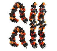 Fall Garland, Maple Leaves Garlands Ringraziamento, 5,7 pollici Sturdy Home Supplies, Seasonal Autumn Decoration for Yard, Garden, Indoor Outdoor Holiday Party Patio Decor