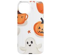 Fall Ghost Pumpkin with Coffee Mugs Halloween Ghosts Coffee Custodia per iPhone 15 Plus