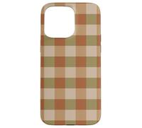 Fall Gingham Plaid - Warm Rustic Checkered Pattern Custodia per iPhone 15 Pro Max