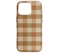 Fall Gingham Plaid - Warm Rustic Checkered Pattern Custodia per iPhone 16 Pro