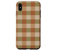 Fall Gingham Plaid - Warm Rustic Checkered Pattern Custodia per iPhone XS Max