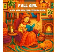 Fall Girl - Cozy and relaxing coloring book: Autumn Vibes